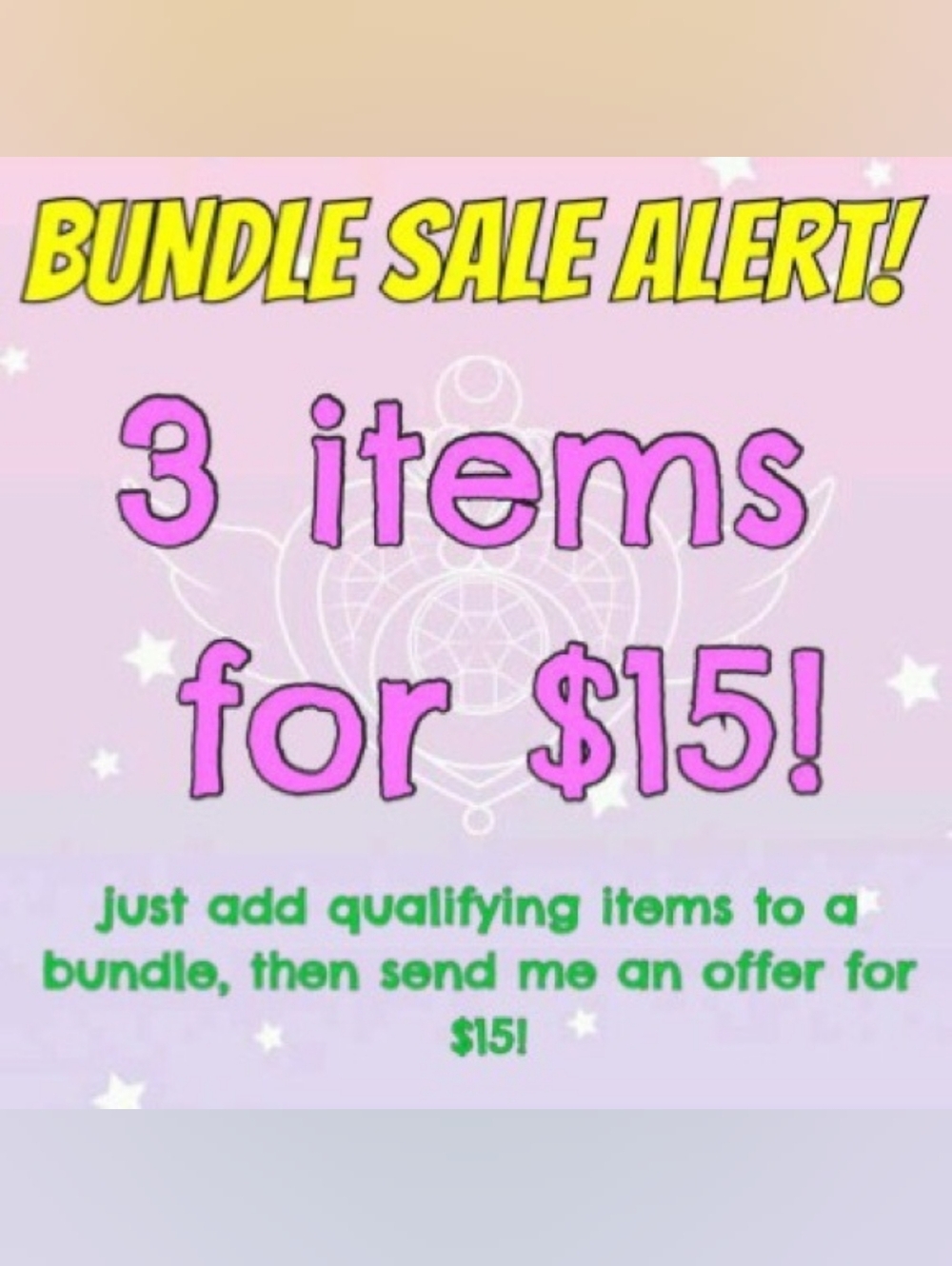 💓 3/$15 Sale!  Add 3 Items Marked 💓 3/$15 To Your Bundle!